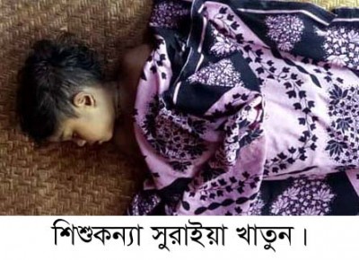 নানার বাড়িতে বেড়াতে গিয়ে লাশ হলো শিশুকন্যা সুরাইয়া নানার বাড়িতে বেড়াতে গিয়ে লাশ হলো শিশুকন্যা সুরাইয়া